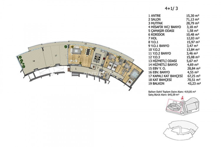 Квартира 3+1 в Башакшехире, Стамбул, Турция | PBB-46244
