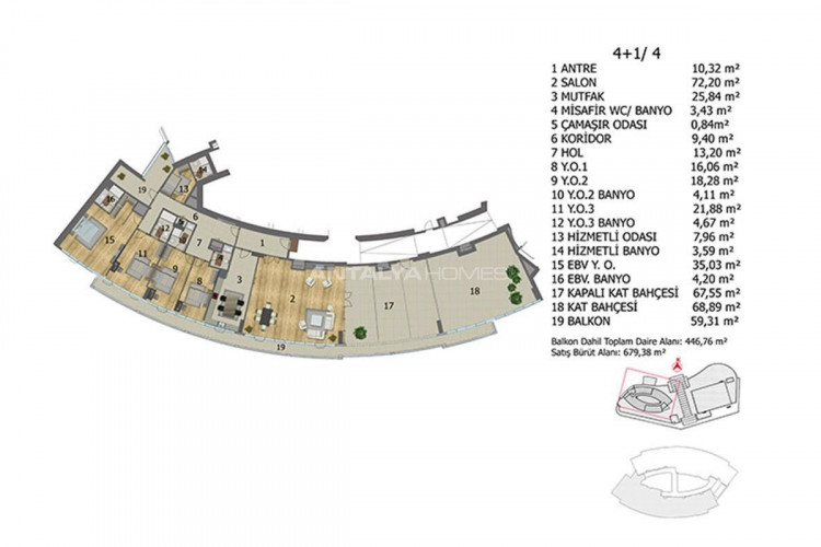 Квартира 3+1 в Башакшехире, Стамбул, Турция | PBB-46244