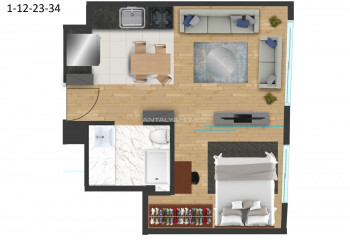 Квартира 1+1 в Шишли, Стамбул, Турция | PBB-46609