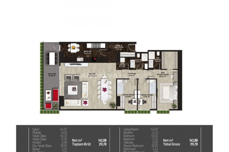 Квартира 1+1 в Кадыкёй, Стамбул, Турция | STE-46433