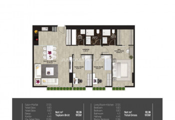 Квартира 1+1 в Кадыкёй, Стамбул, Турция | STE-46433