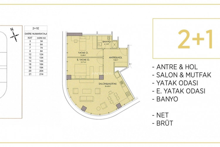 Квартира 2+1 в Кадыкёй, Стамбул, Турция | PTE-46515