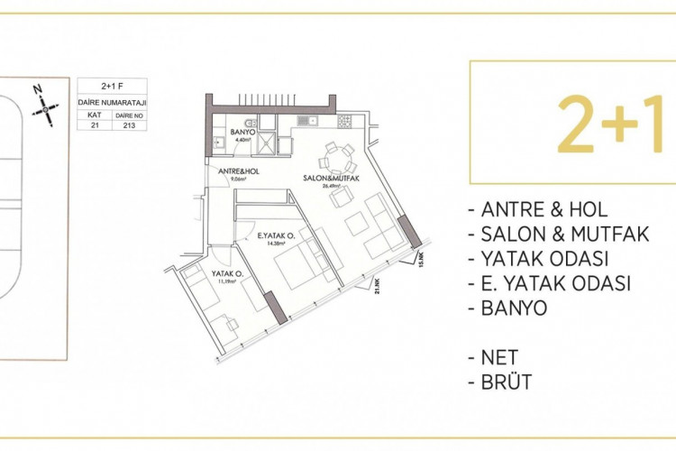 Квартира 2+1 в Кадыкёй, Стамбул, Турция | PTE-46515