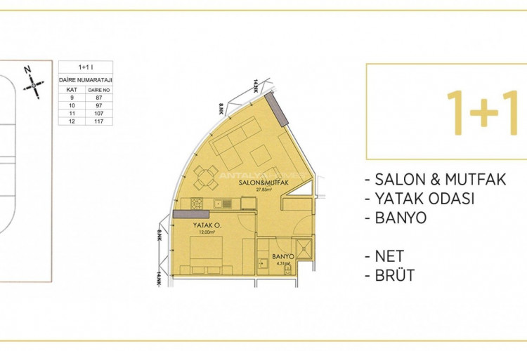 Квартира 2+1 в Кадыкёй, Стамбул, Турция | PTE-46515