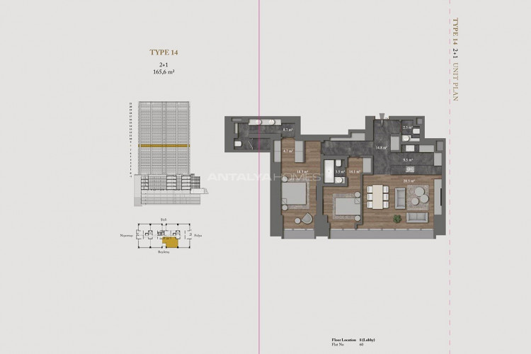 Квартира 3+1 в Шишли, Стамбул, Турция | SBB-46335
