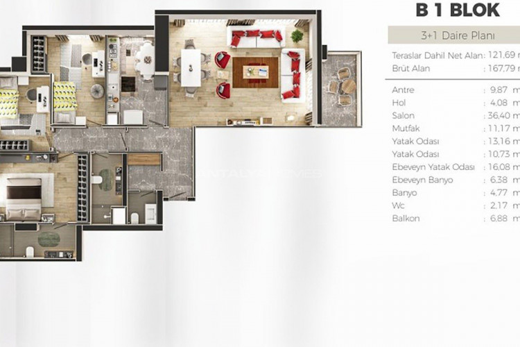 Квартира 6+1 в Ускюдаре, Стамбул, Турция | STE-46290