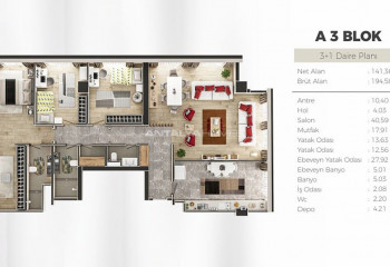 Квартира 6+1 в Ускюдаре, Стамбул, Турция | STE-46290