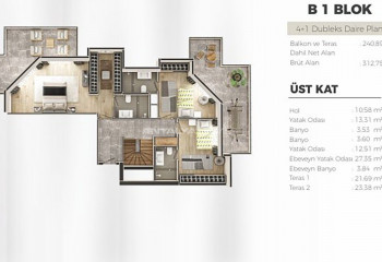 Квартира 6+1 в Ускюдаре, Стамбул, Турция | STE-46290