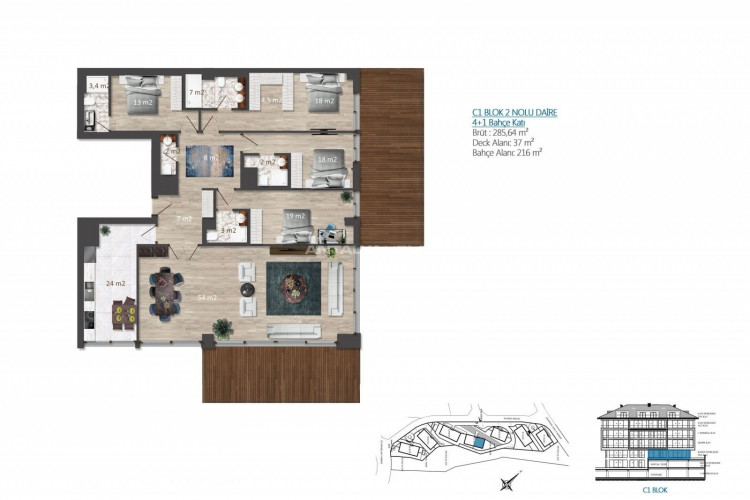 Квартира 4+1 в Ускюдаре, Стамбул, Турция | STE-46680