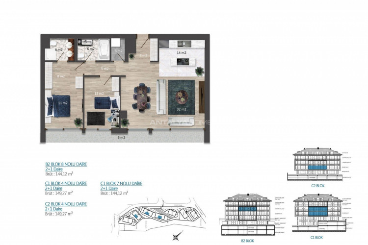 Квартира 4+1 в Ускюдаре, Стамбул, Турция | STE-46680