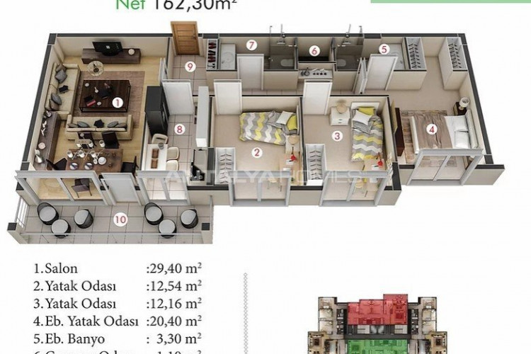 Квартира 2+1 в Башакшехире, Стамбул, Турция | SBB-46494