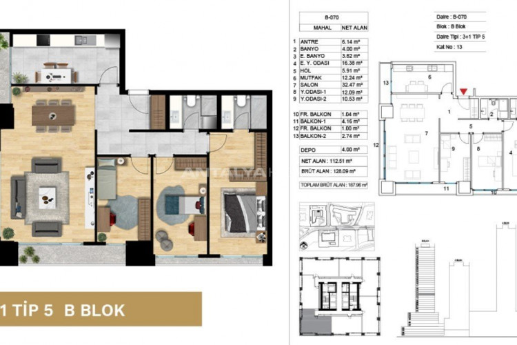 Квартира 2+1 в Аташехире, Стамбул, Турция | SBB-46703