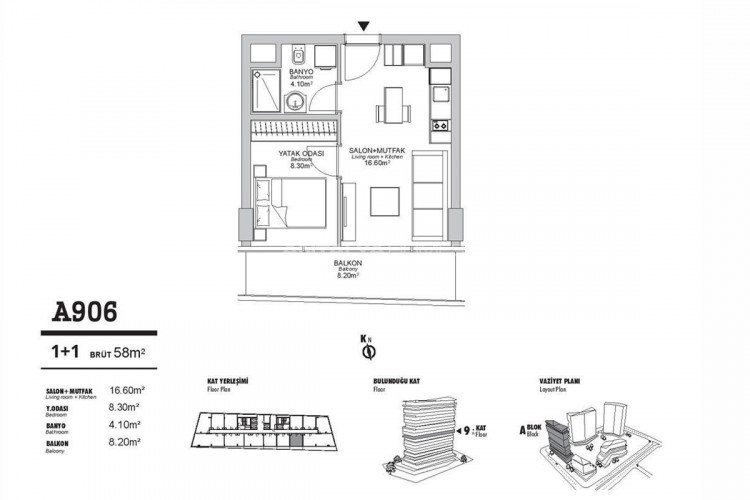 Квартира 1+1 в Кючюкчекмедже, Стамбул, Турция | PTE-46090