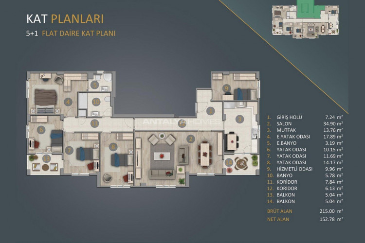 Квартира 4+1 в Авджыларе, Стамбул, Турция | PBB-46358