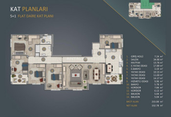 Квартира 4+1 в Авджыларе, Стамбул, Турция | PBB-46358