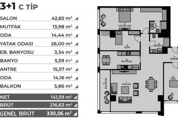 Квартира 1+1 в Кадыкёй, Стамбул, Турция | SBB-46482