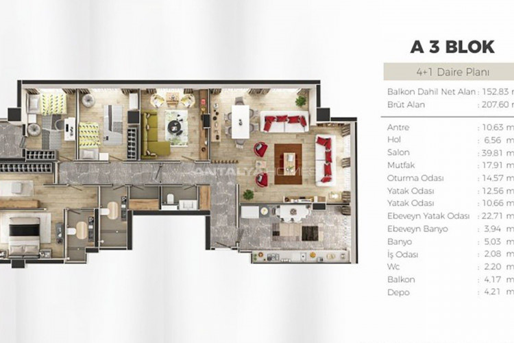 Квартира 3+1 в Ускюдаре, Стамбул, Турция | PBB-46288