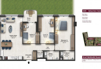 Квартира 2+1 в Кючюкчекмедже, Стамбул, Турция | STE-46631