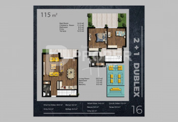 Квартира 4+1 в Коньяалты, Анталия, Турция | PTE-41395