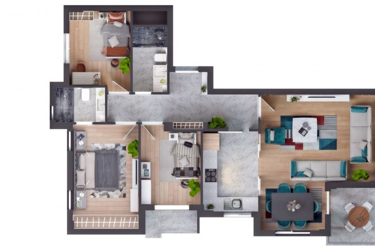 Квартира 3+1 в Аксу, Анталия, Турция | PTE-34714