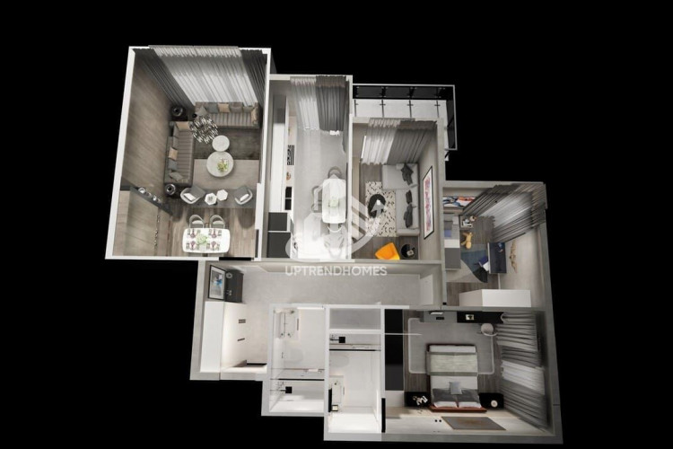 Квартира 3+1 в Оба, Алания, Турция | PKK-35504