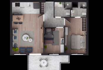 Квартира 1+1 в Аксу, Анталия, Турция | PKK-36047