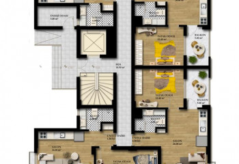 Квартира 2+1 в Газипаше, Турция | STE-41697