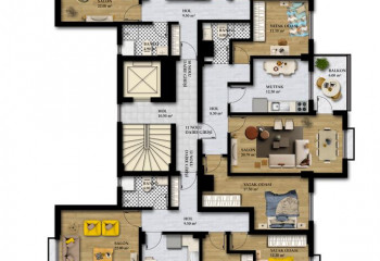 Квартира 2+1 в Газипаше, Турция | STE-41697