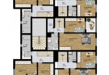 Квартира 2+1 в Газипаше, Турция | STE-41697