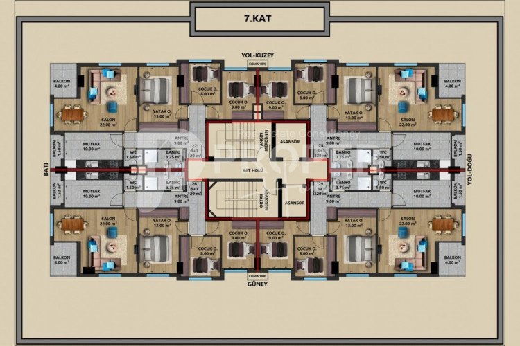 Квартира 5+1 в Муратпаше, Анталия, Турция | SBB-41351