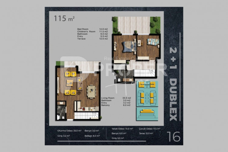 Квартира 2+1 в Коньяалты, Анталия, Турция | STE-41392