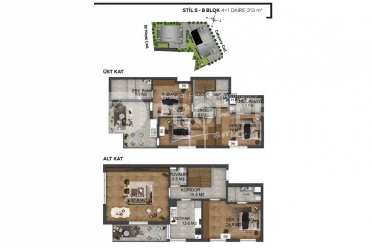 Квартира 4+1 в Муратпаше, Анталия, Турция | PKK-41334