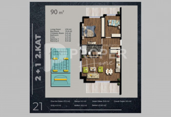 Квартира 5+1 в Коньяалты, Анталия, Турция | STE-41396