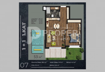 Квартира 5+1 в Коньяалты, Анталия, Турция | STE-41396