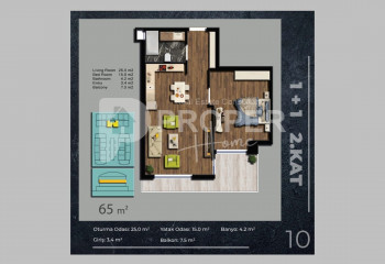 Квартира 5+1 в Коньяалты, Анталия, Турция | STE-41396