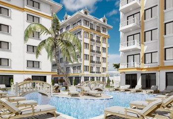 Квартира 1+1 в Алании, Турция