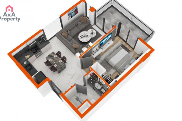 Квартира 1+1 в Оба, Алания, Турция | PTE-39379