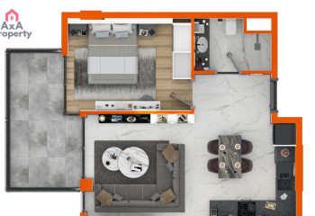 Квартира 1+1 в Оба, Алания, Турция | PTE-39379