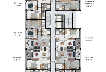 Квартира 1+1 в Алании, Турция | STE-38738