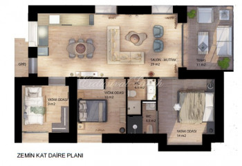 Квартира 2+1 в Бодруме, Турция | PBB-40094