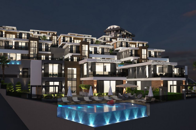 Вилла 3+1 в Каргыджаке, Алания, Турция | PTE-13237