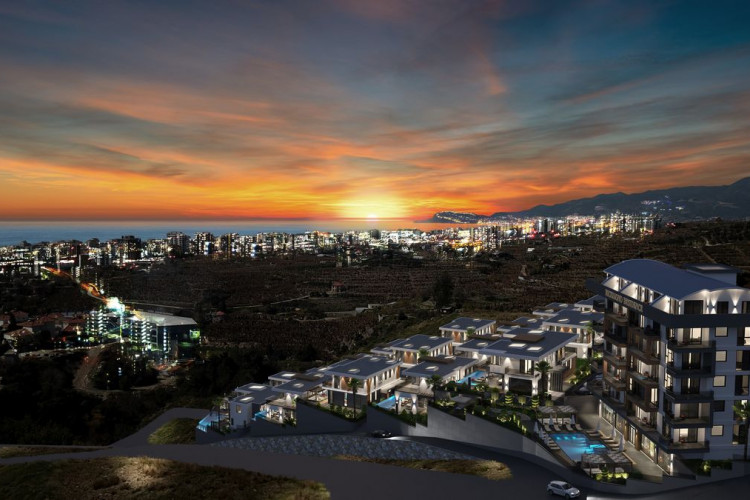 Вилла 3+1 в Каргыджаке, Алания, Турция | PTE-13237