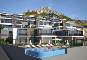 Вилла 3+1 в Каргыджаке, Алания, Турция | PTE-13237