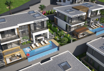 Вилла 3+1 в Каргыджаке, Алания, Турция | PTE-13237