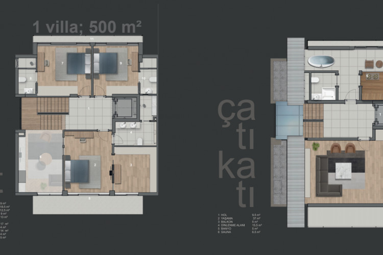 Вилла 6+1 в Коньяалты, Анталия, Турция | STE-17166