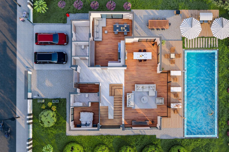 Вилла 4+1 в Дёшемеалты, Турция | PKK-24806