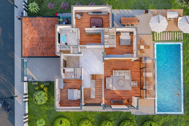 Вилла 4+1 в Дёшемеалты, Турция | PKK-24806