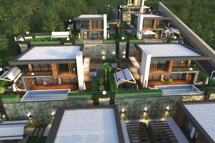 Вилла 4+1 в Каргыджаке, Алания, Турция | PBB-25386