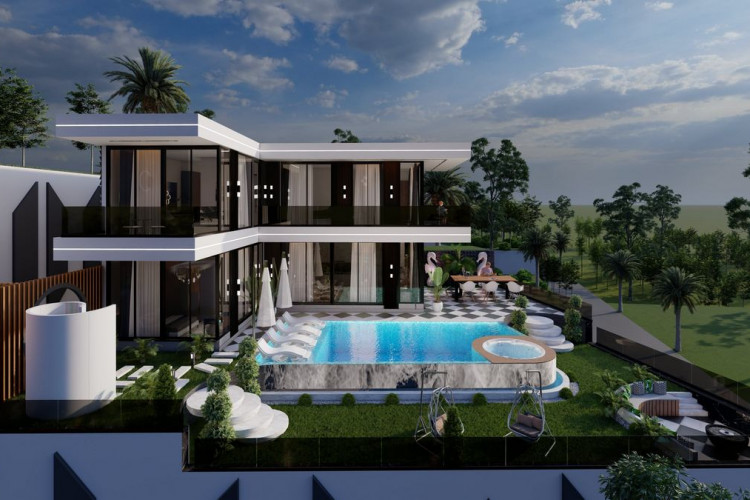 Вилла 4+1 в Каргыджаке, Алания, Турция | PBB-26397