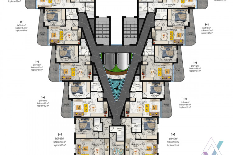 Пентхаус 5+1 в Алании, Турция | PBB-27928